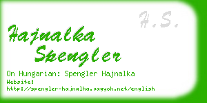 hajnalka spengler business card